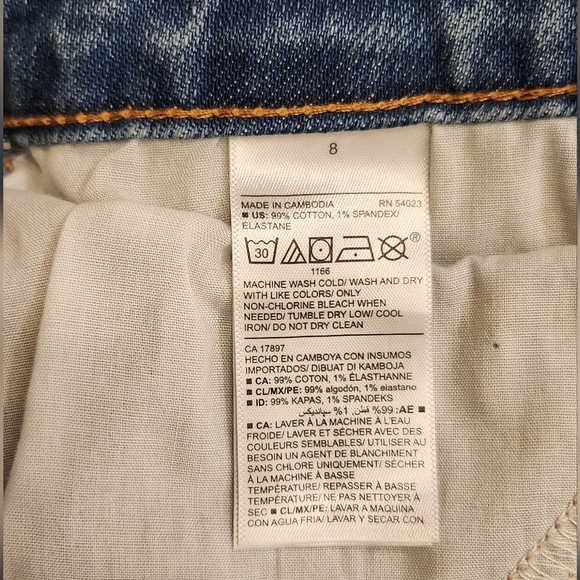 Old Navy denim skirt A-line NWT Size 8 - Picture 6 of 6